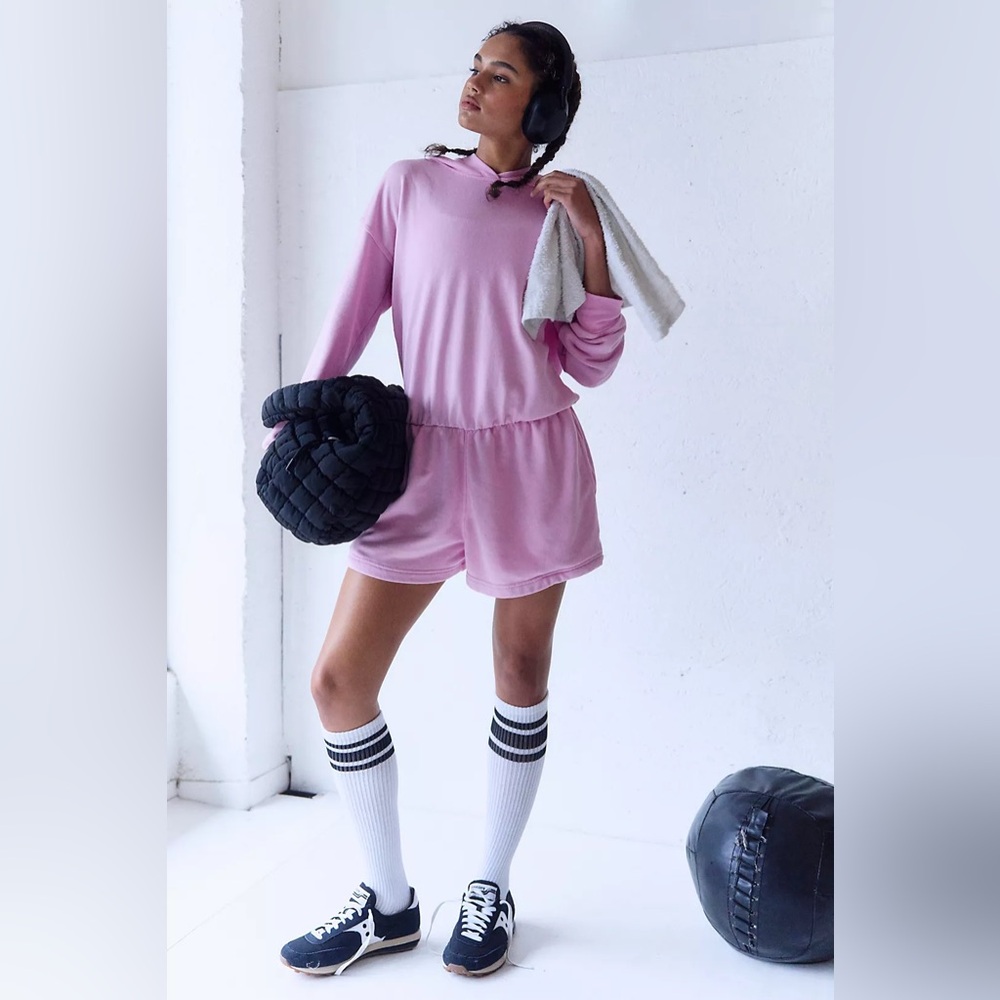 New FP Movement Such A Flirt Romper in Powder Pink $98 Retail